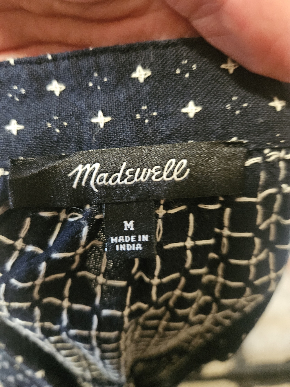 Madwell Dobby V-Neck Tiered Midi Dress - Picture 10 of 15